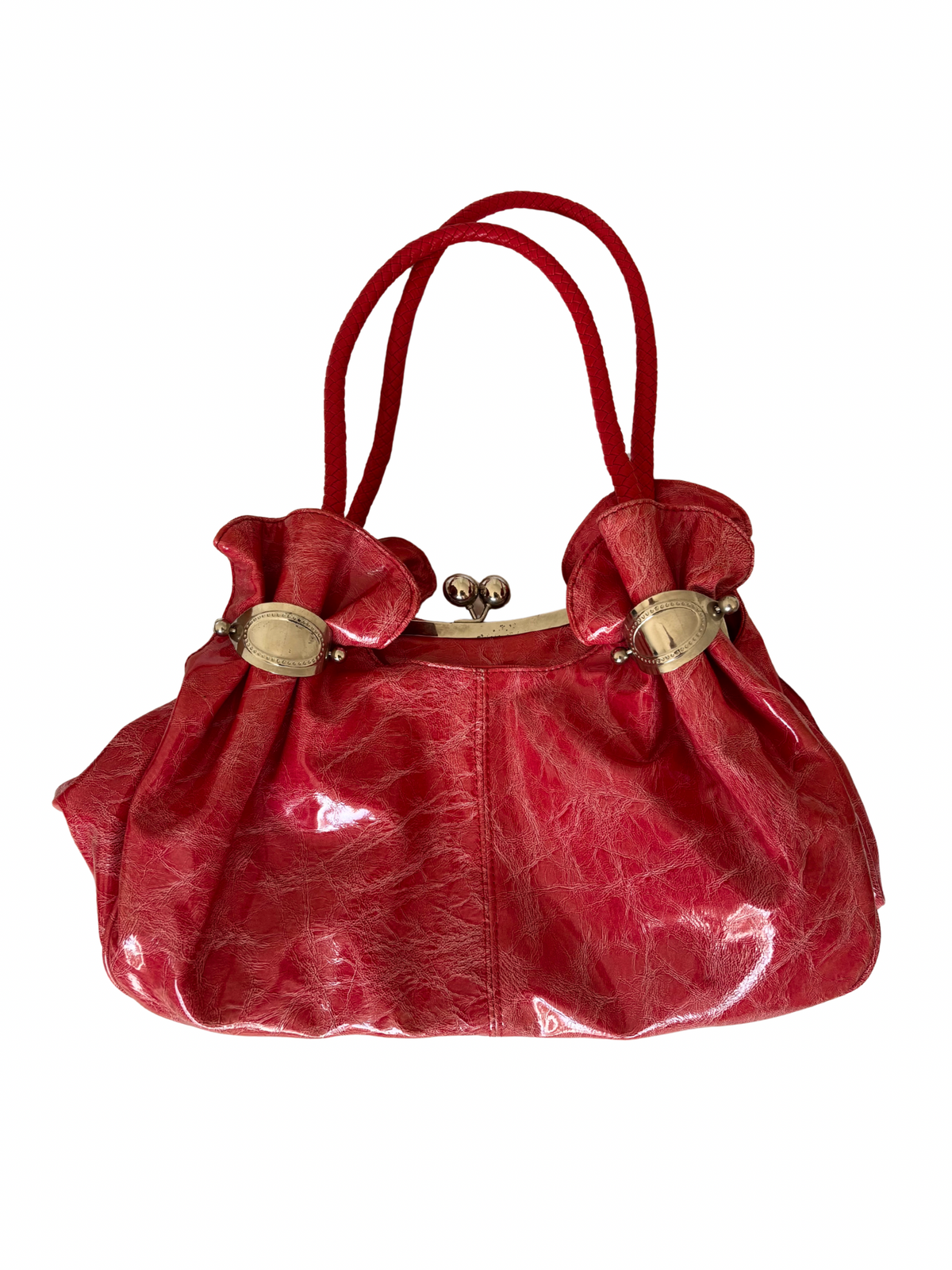 Kiss-Lock Vintage Faux Leather Bag