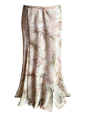 Floral Ruffle Maxi Skirt