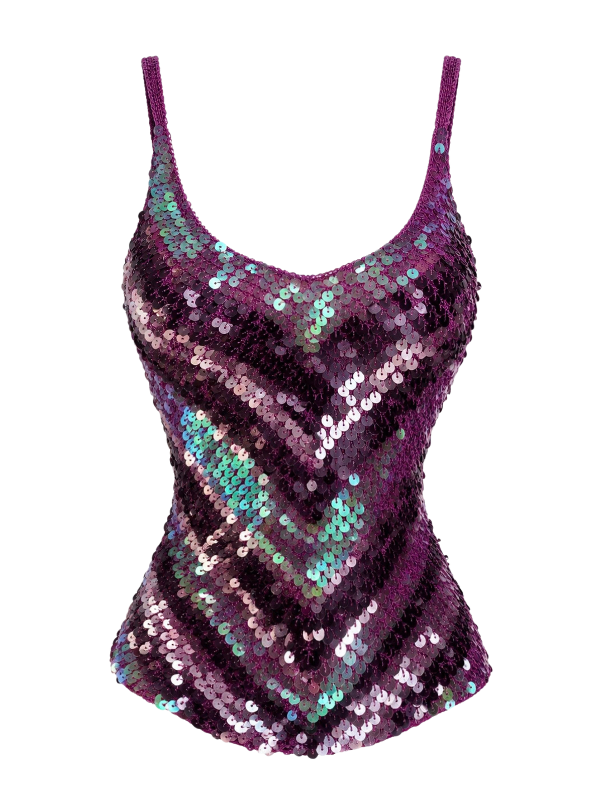 Sequin Iridescent Vintage Camisole Top