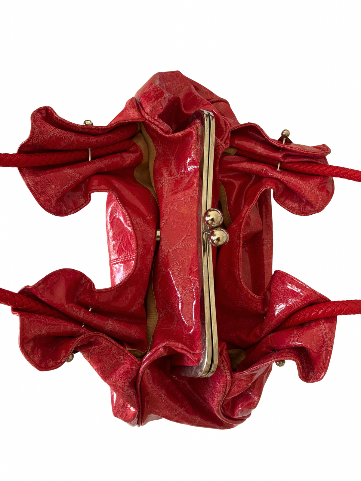 Kiss-Lock Vintage Faux Leather Bag