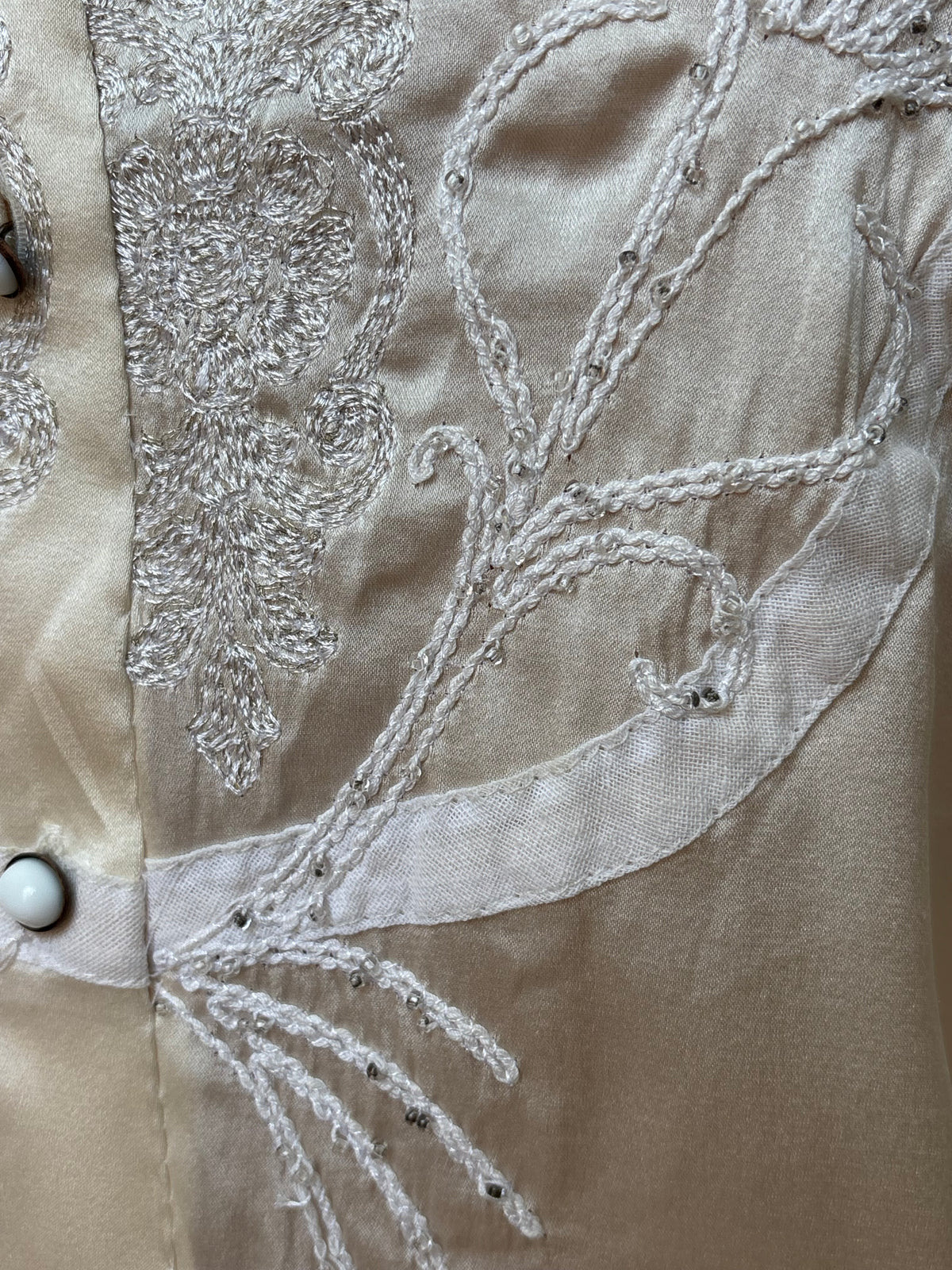 Archive Roberto Cavalli Silk Beaded Blouse