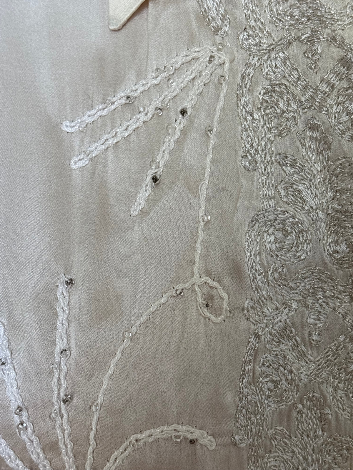 Archive Roberto Cavalli Silk Beaded Blouse
