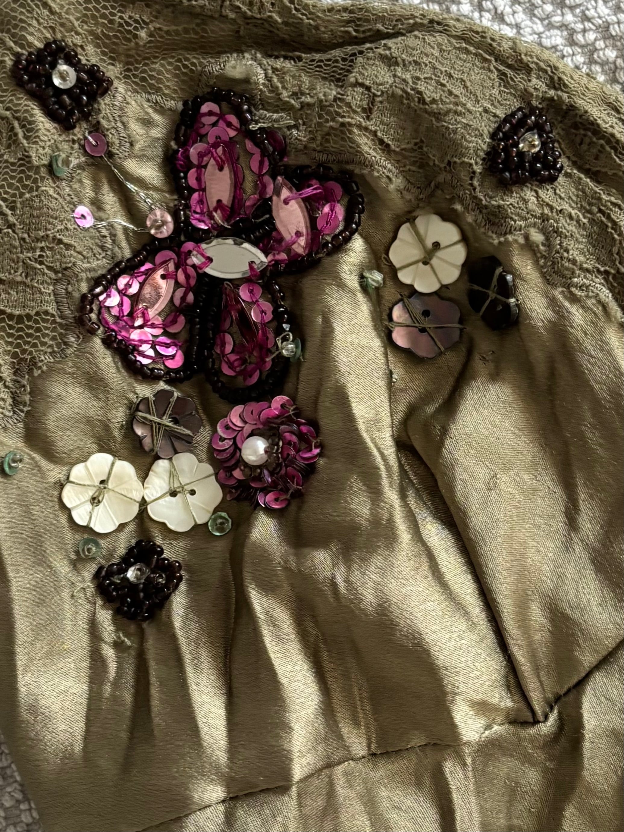 Cami Halter Top With Sequins Butterfly