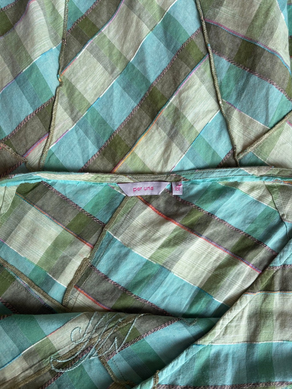 Cotton Patchwork Fairycore Asymetric Akirt