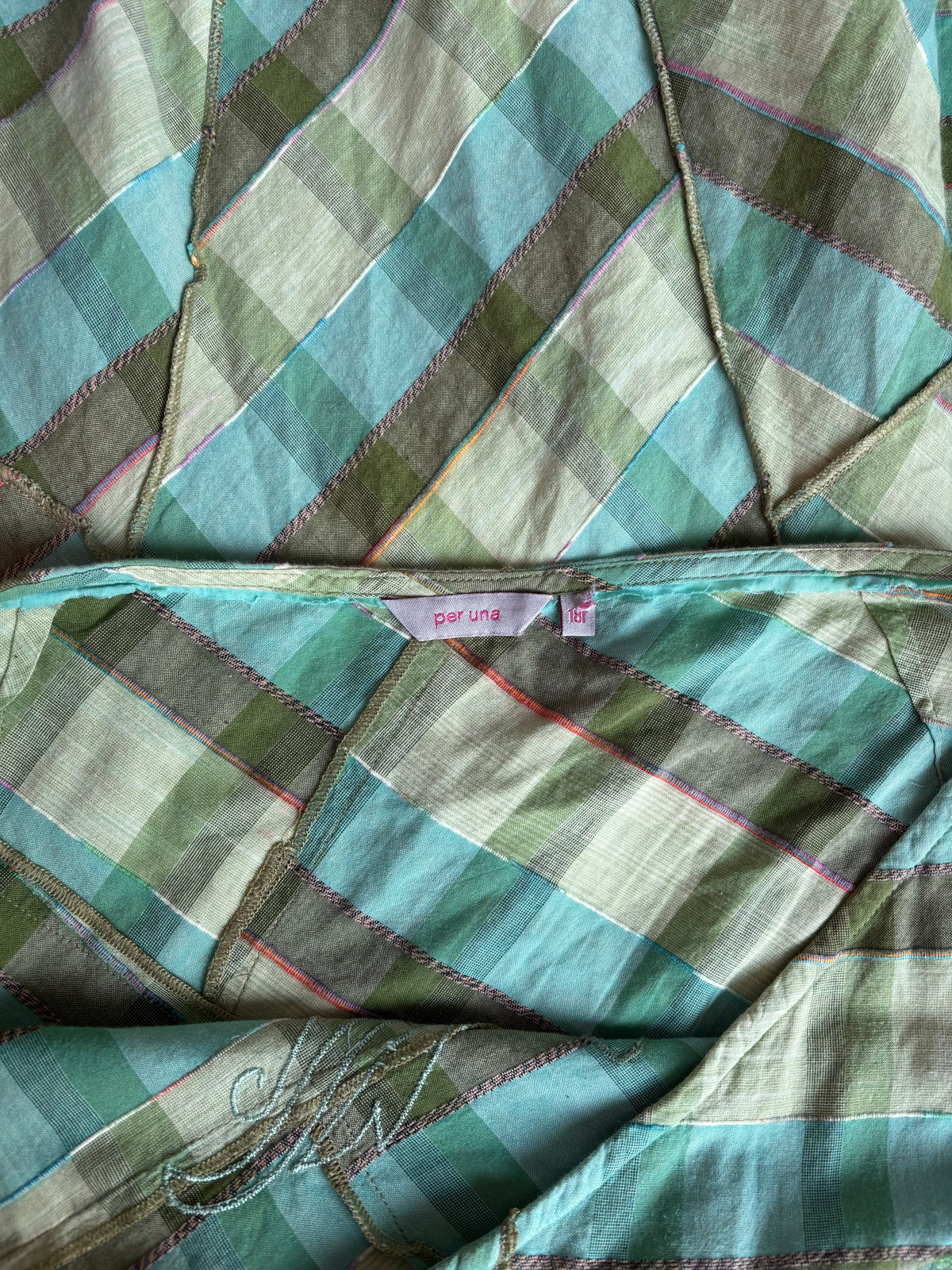 Cotton Patchwork Fairycore Asymetric Akirt