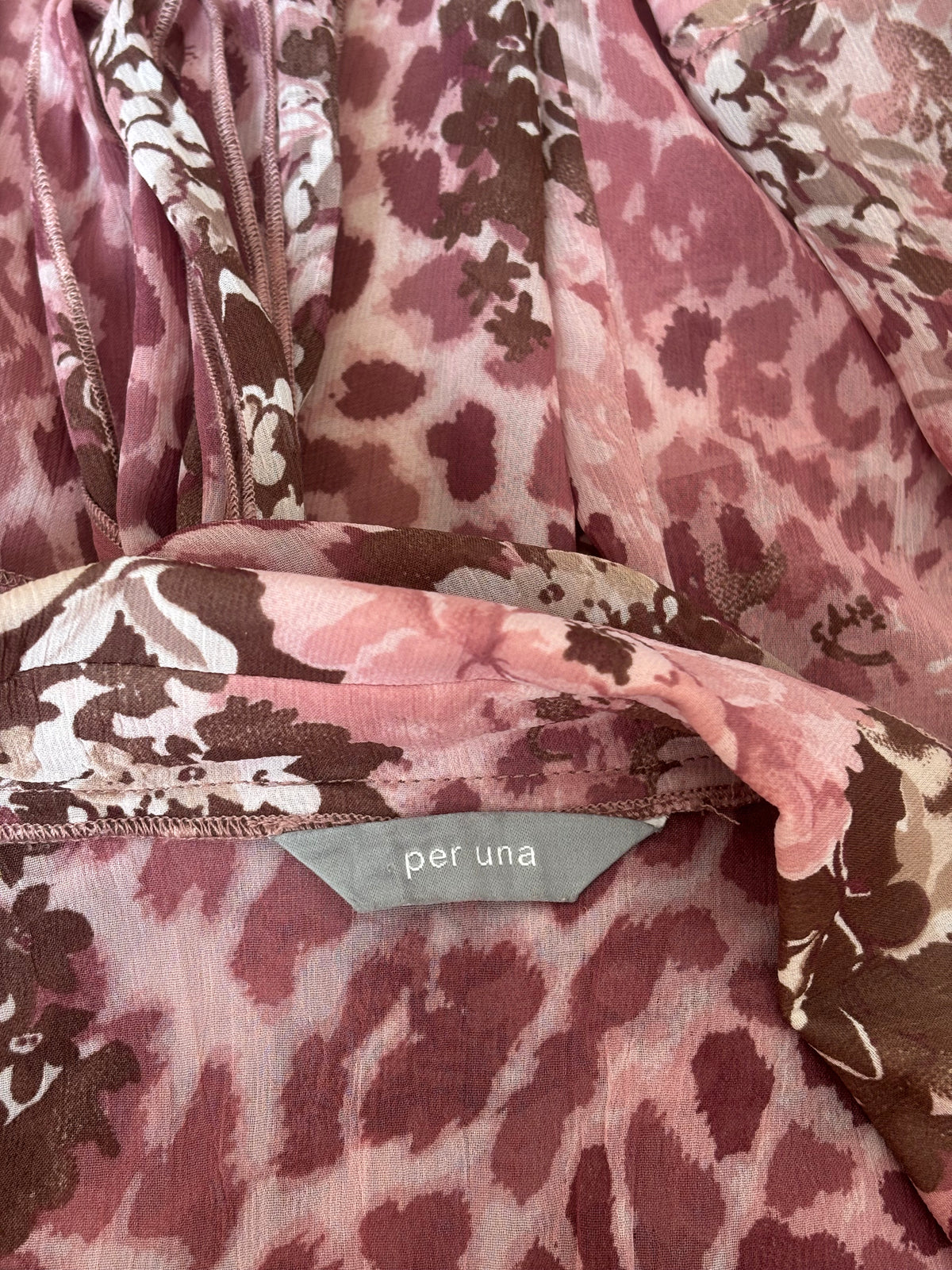 Floral & Leopard Print Button Down Shirt