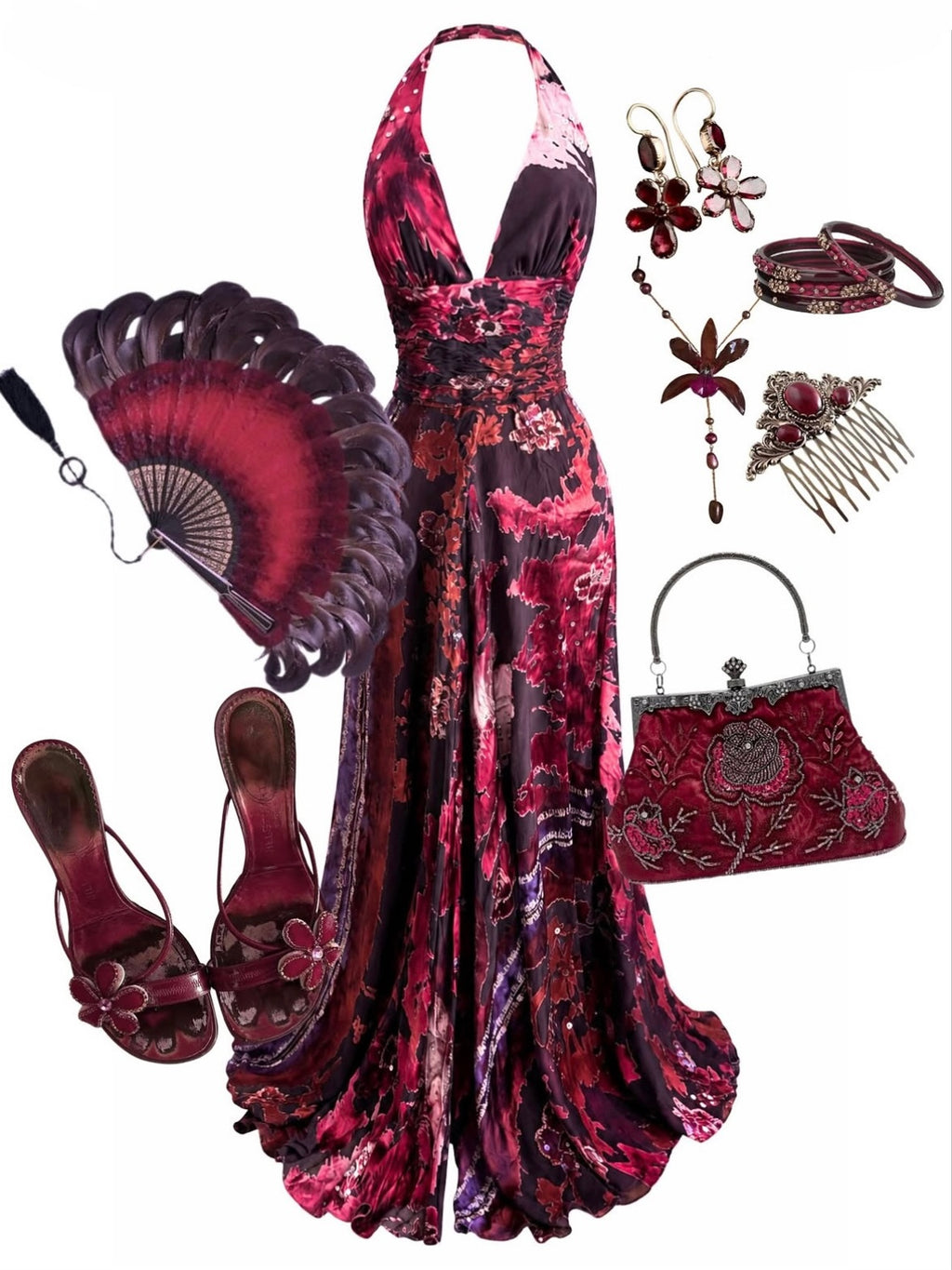 Enchanted Romantic Halter Dress