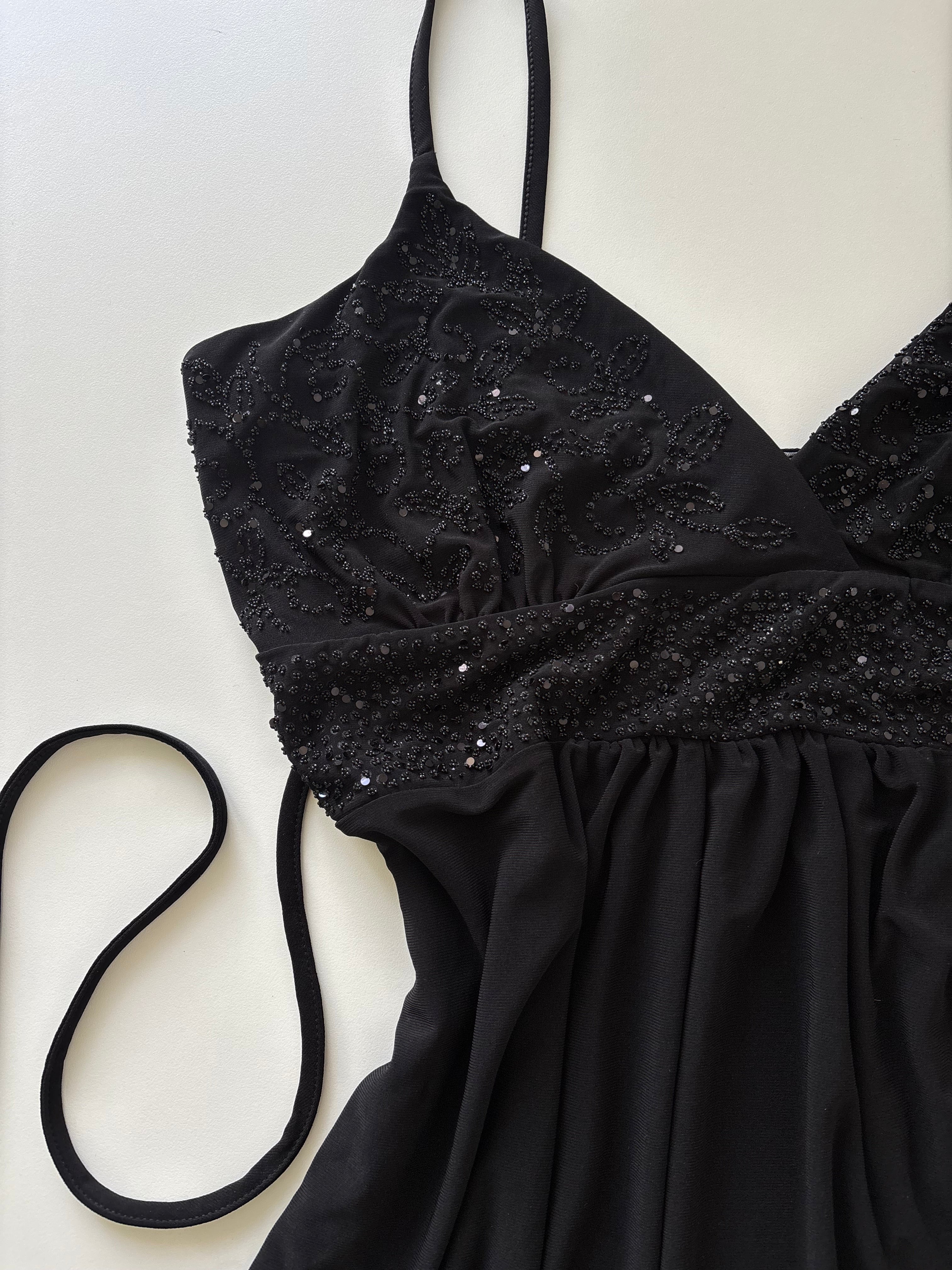 Y2K McBling Beaded & Sequin Cami Top