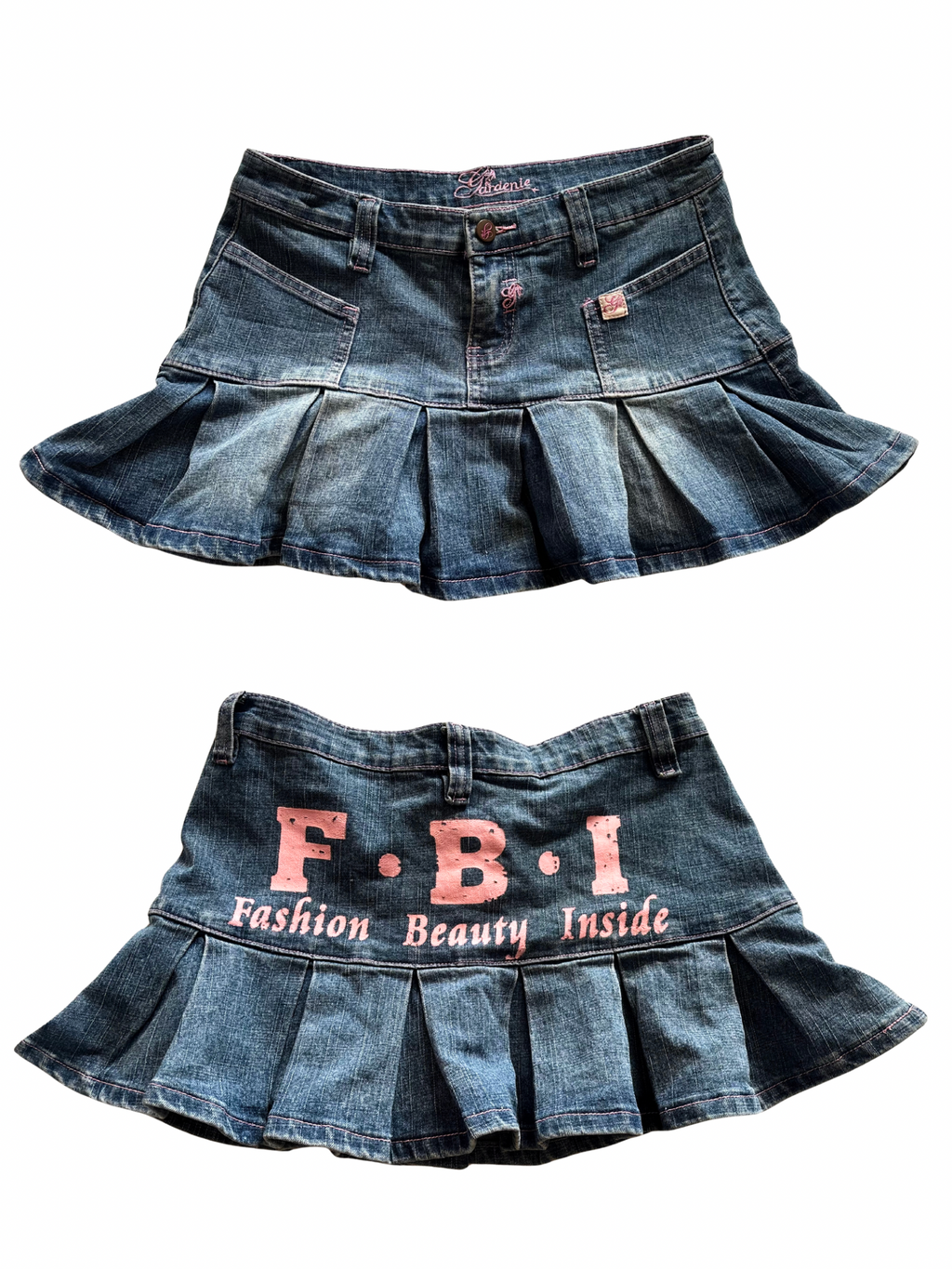 Y2K Denim Mini Skirt