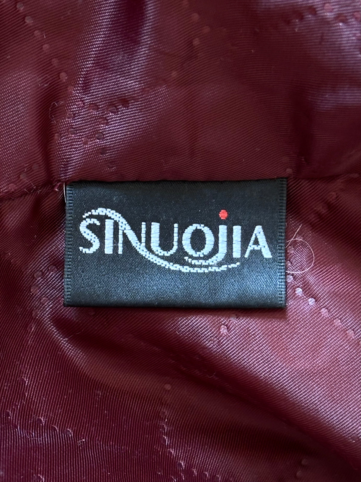 Leather & Fur Vintage Cherry Red Coat