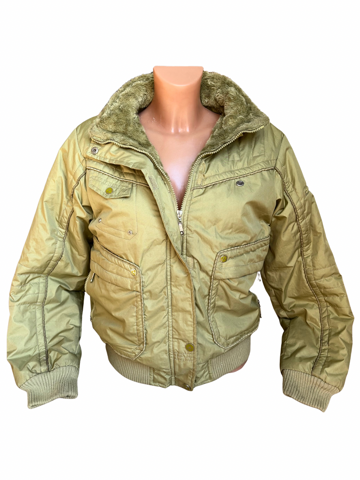 Vintage 2000s Cargo Bomber Jacket