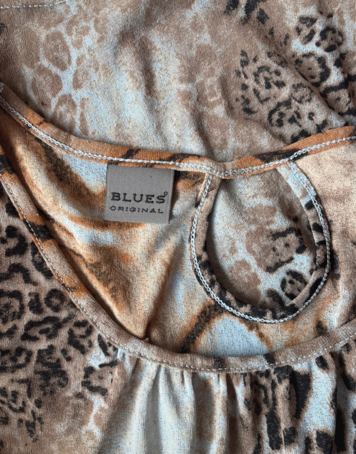 Animal Print Mesh Tank Top