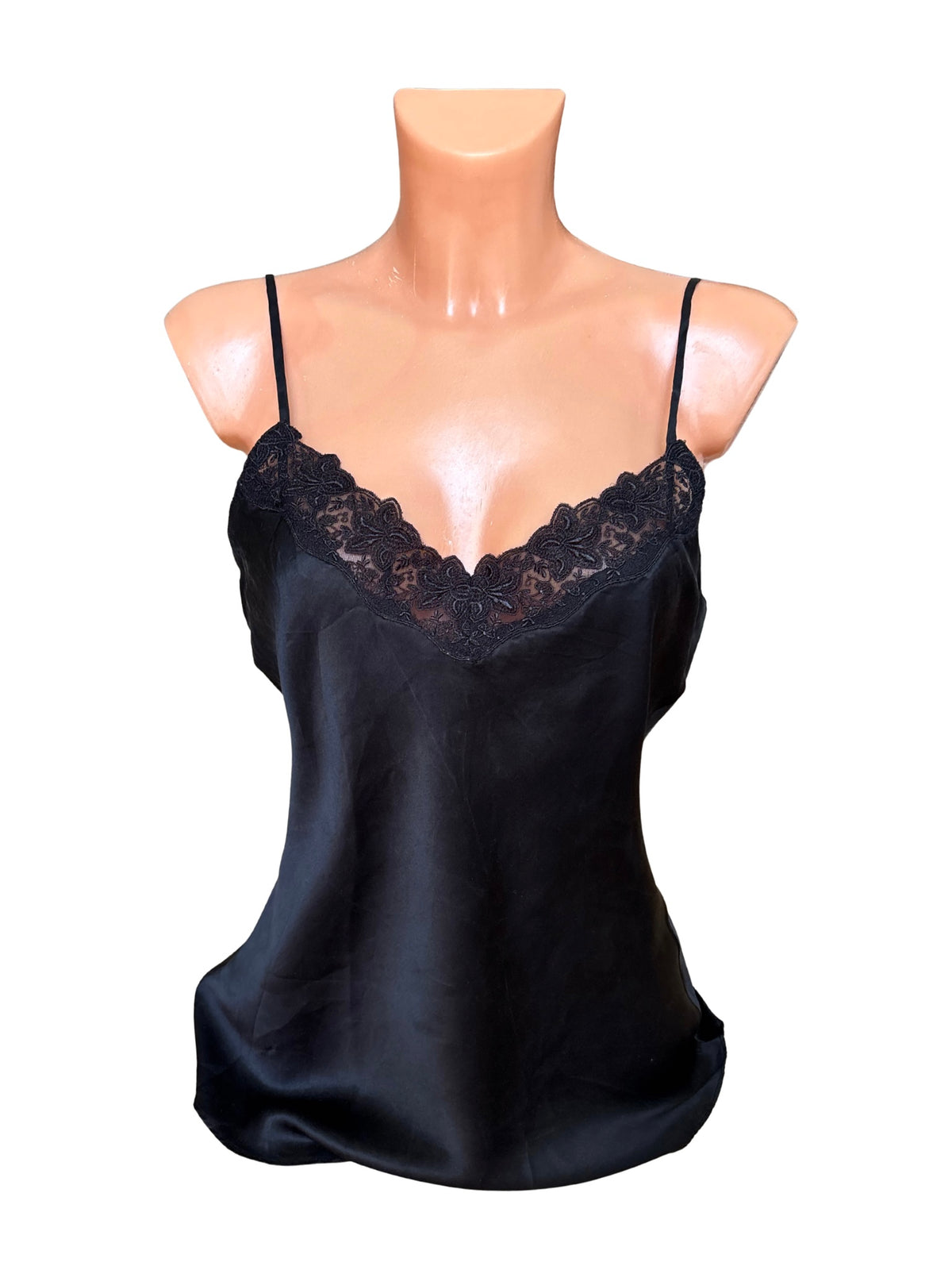 Silk Lace Trim Camisole