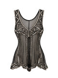 Mesh Beaded Sequin Tank Top
