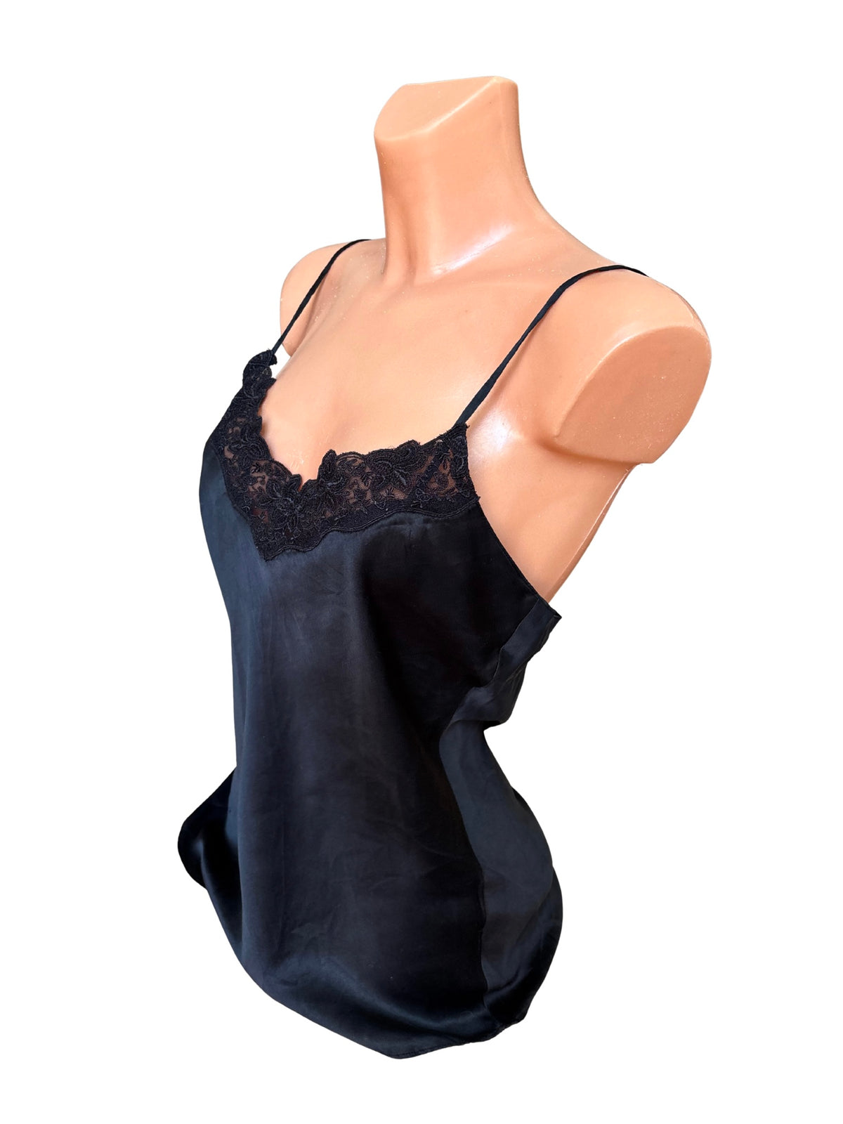 Silk Lace Trim Camisole