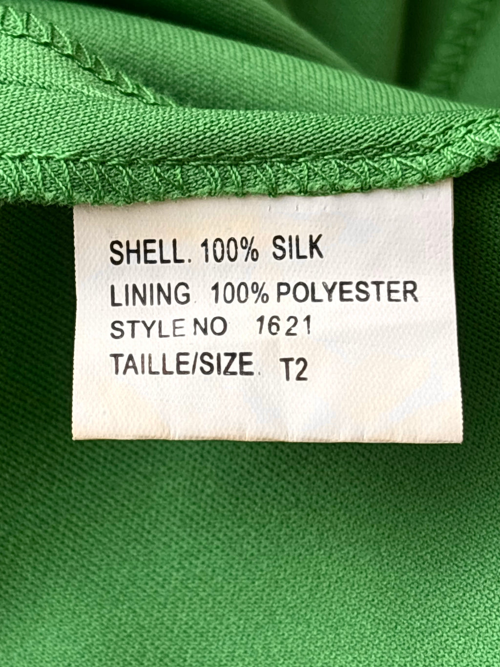 Emerald Green Silk Cocktail Dress