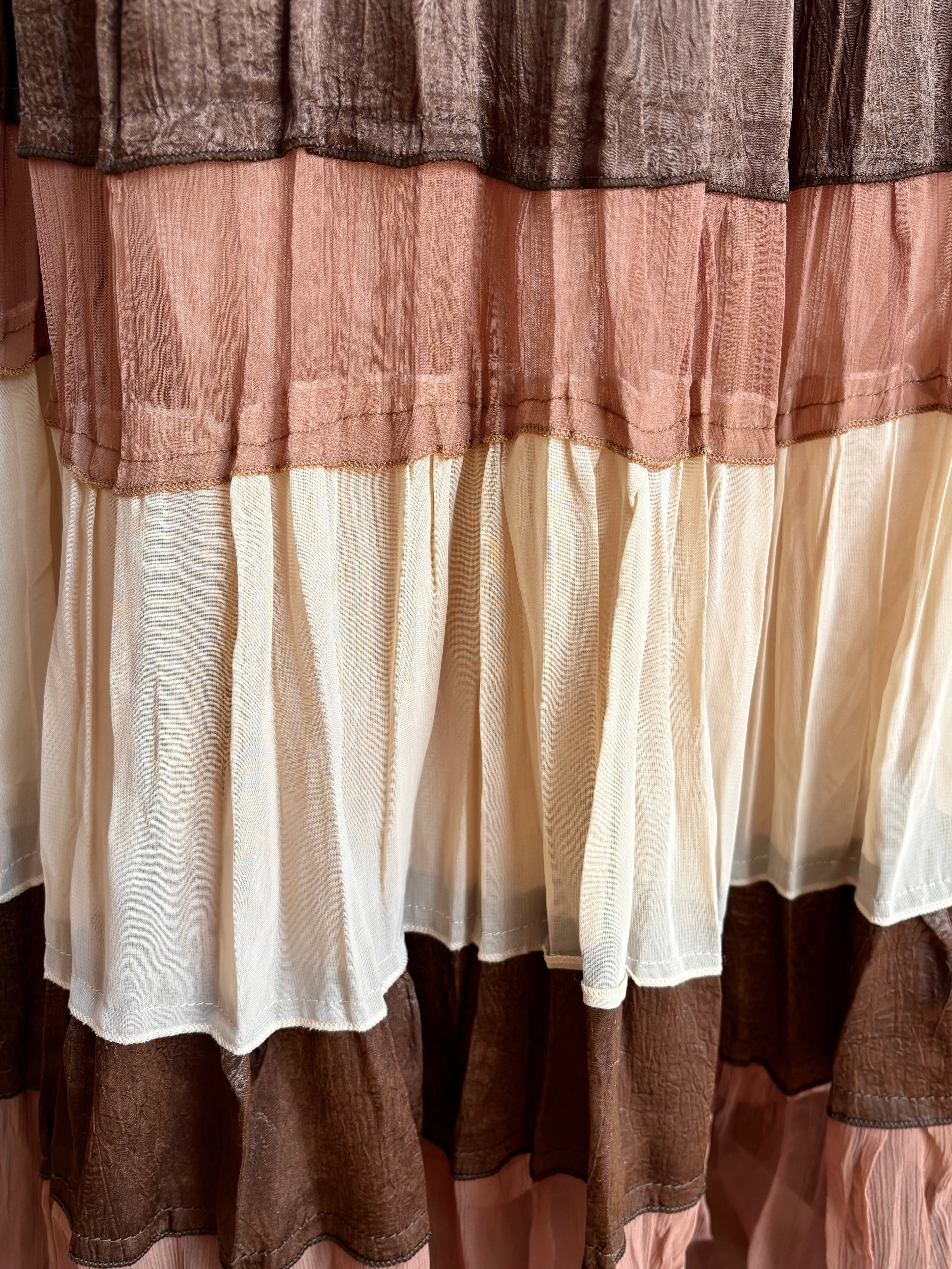 Earthy Boho Maxi Skirt