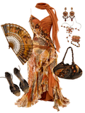 PRE-ORDER Leopard Burnt Orange Vintage Silk Dress