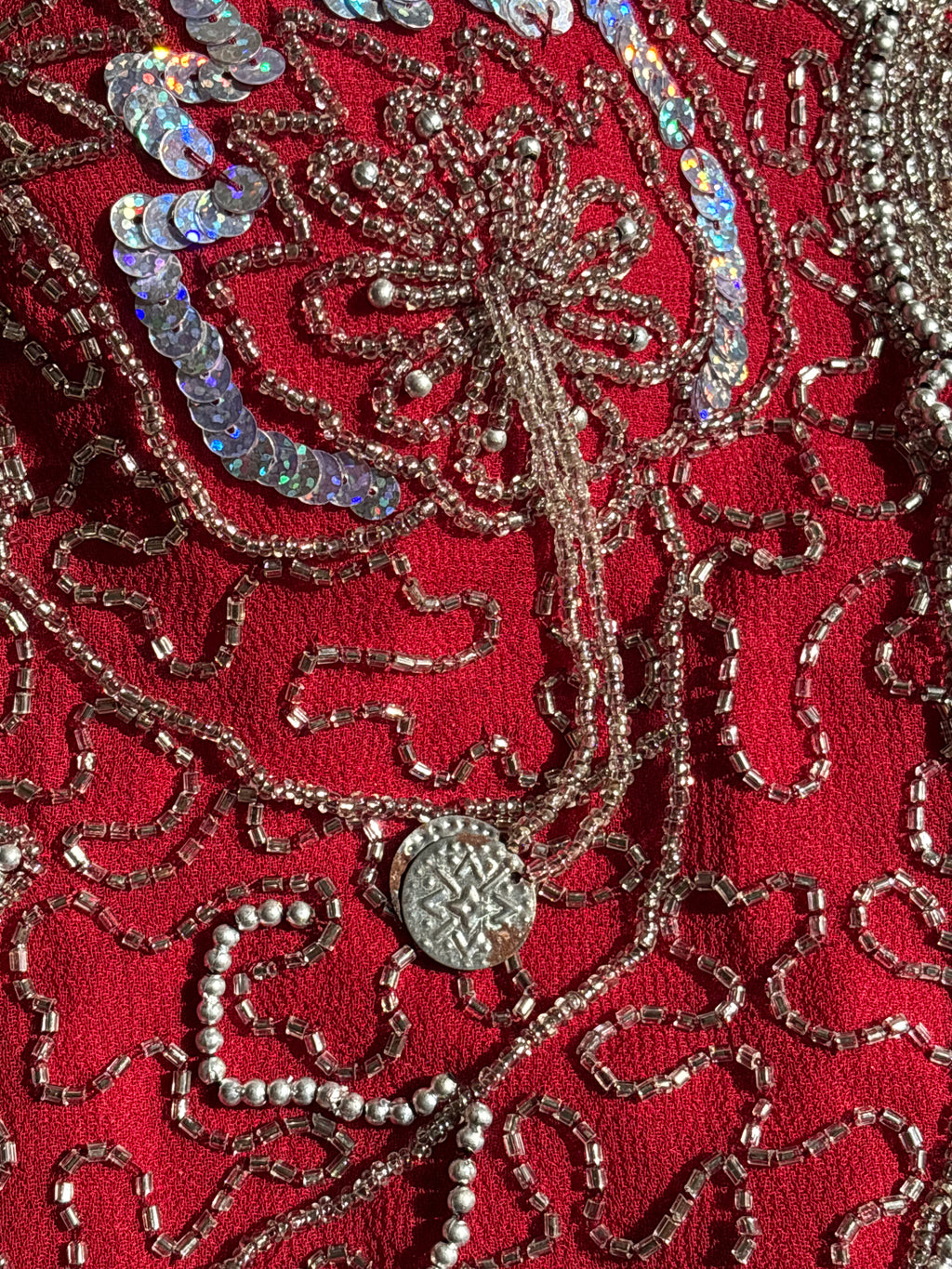Beaded Butterfly Halter Top