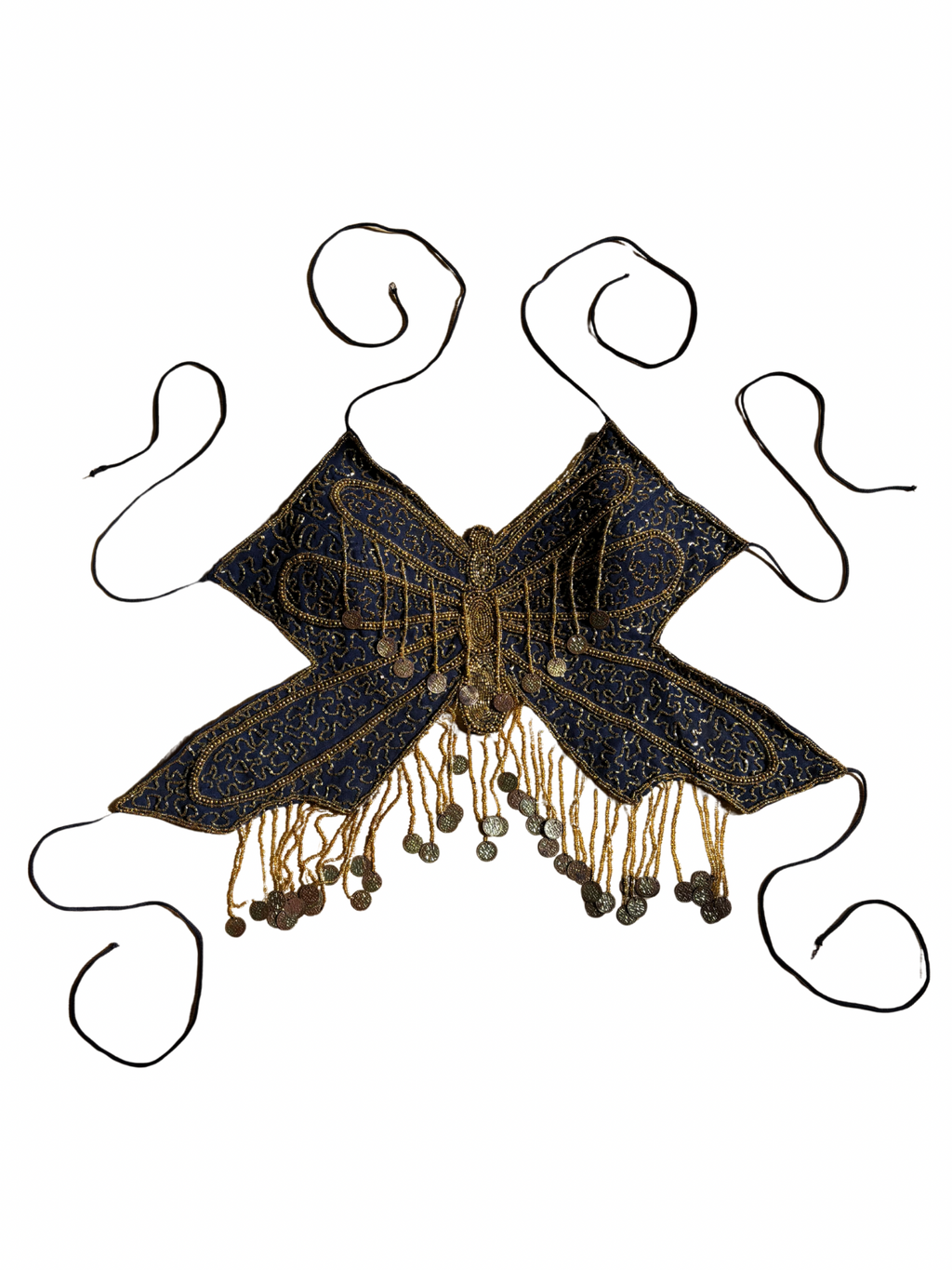 Beaded Butterfly Halter Top