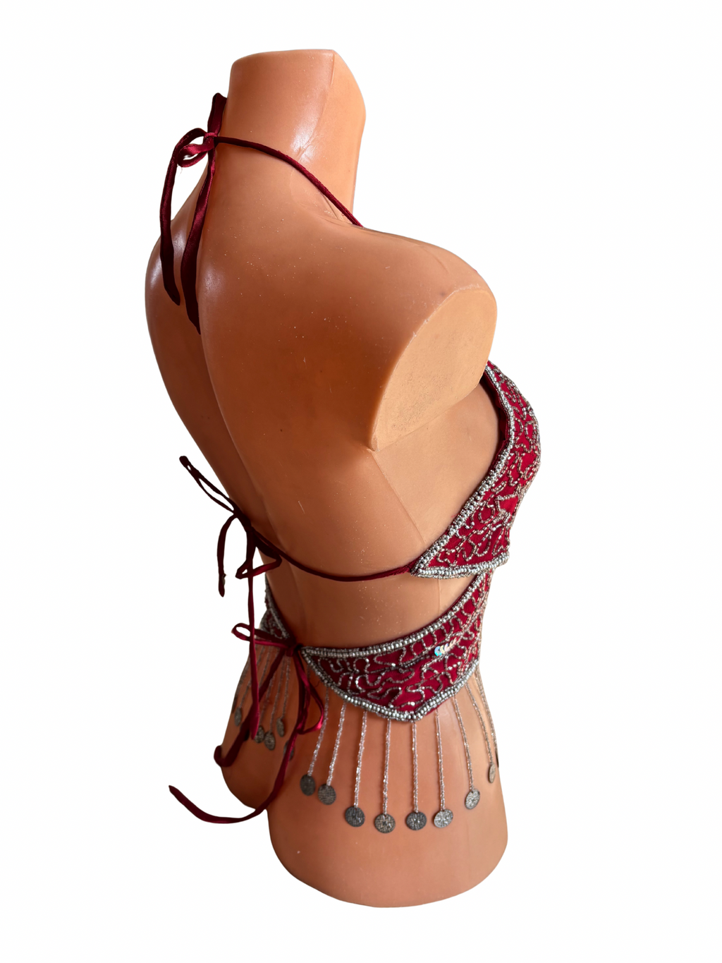 Beaded Butterfly Halter Top