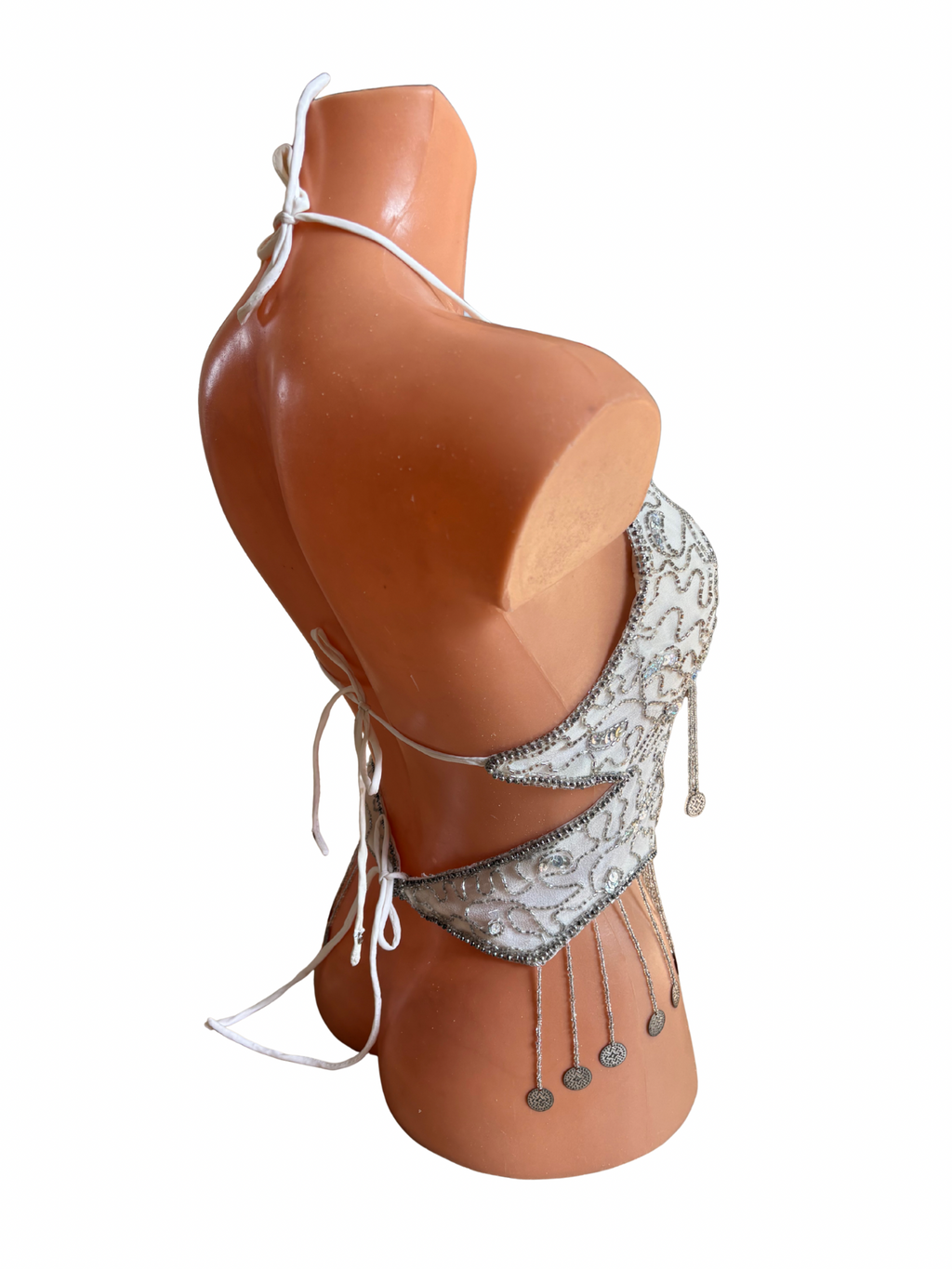 Beaded Butterfly Halter Top