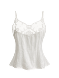 Silk Beaded Lace Cami Top