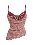 Beaded Floral Cami Top