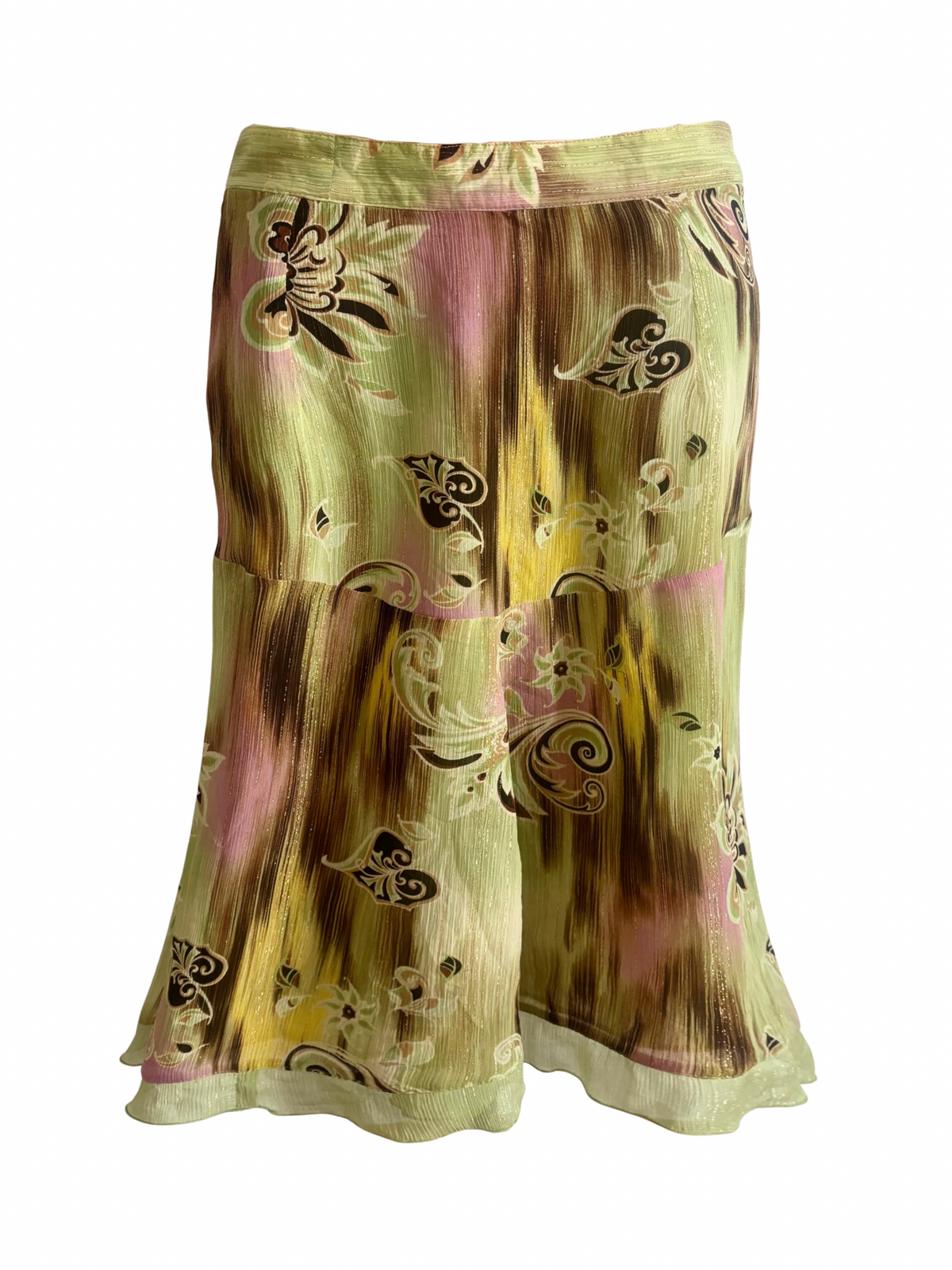 Enchanted Garden Floral Midi Skirt