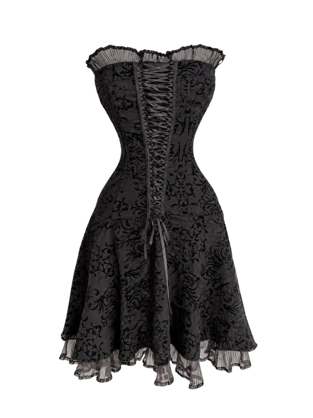 Gothic Corset Ruffle Dress