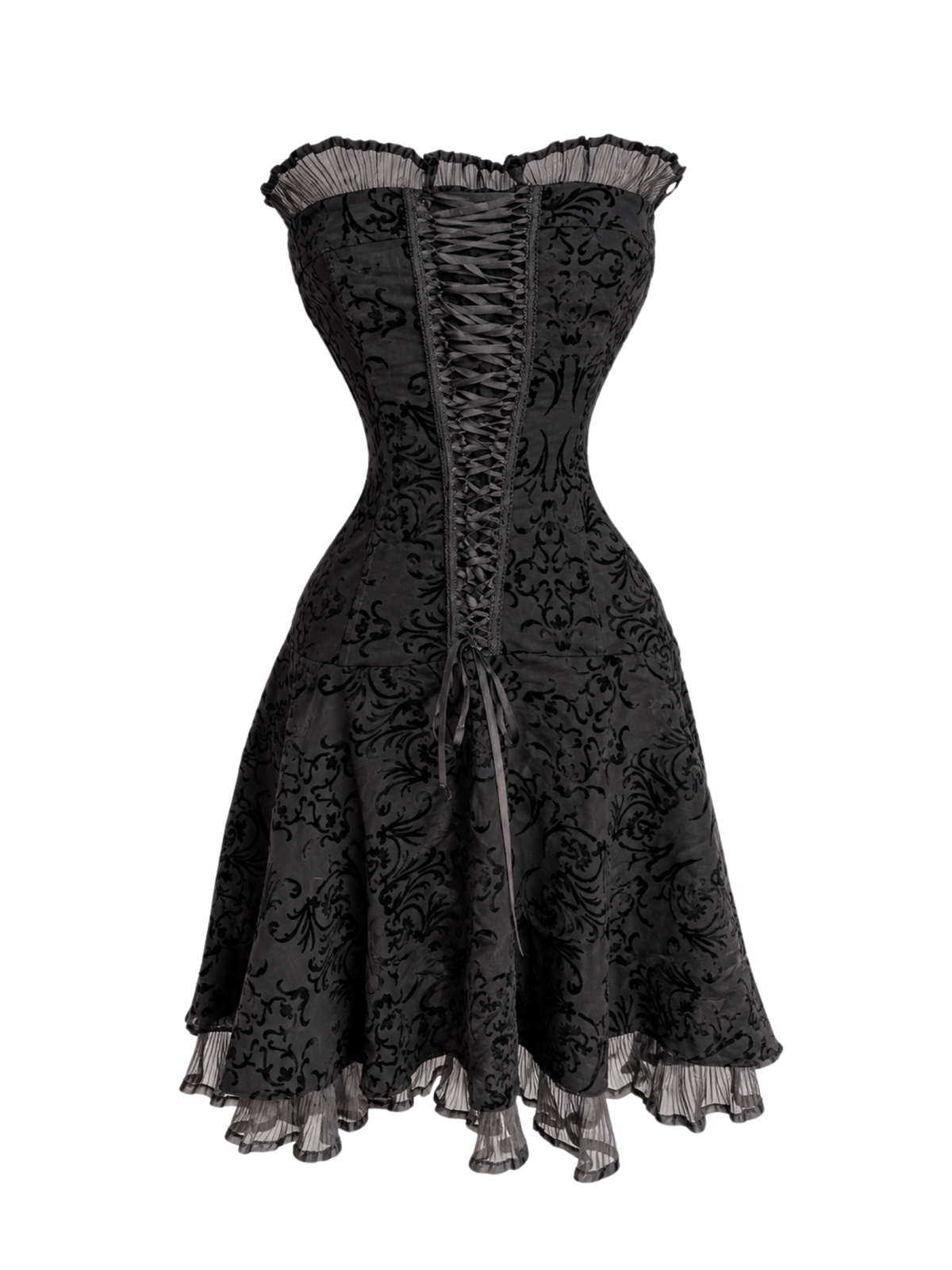 Gothic Corset Ruffle Dress