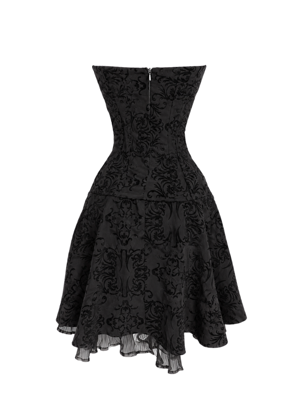 Gothic Corset Ruffle Dress