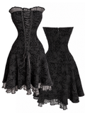 Gothic Corset Ruffle Dress