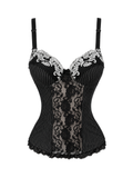 Lace-Trim Corset Top