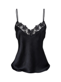 Silk Lace Trim Camisole
