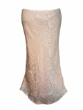 Silk Jacquard Damask Slip Skirt