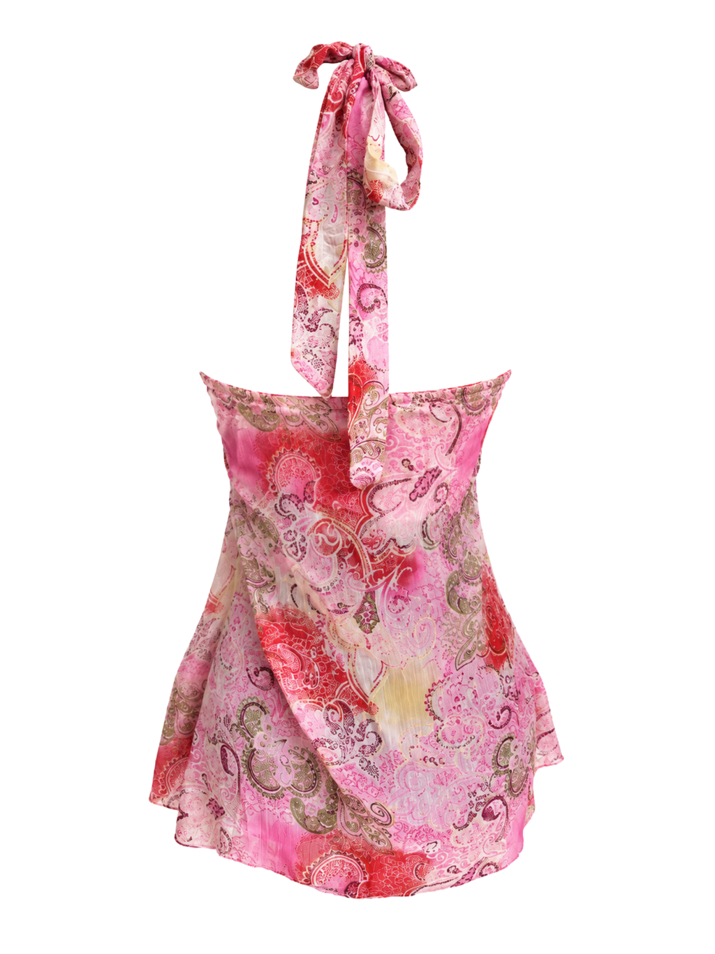 Paisley Beaded Halter Camisole Top