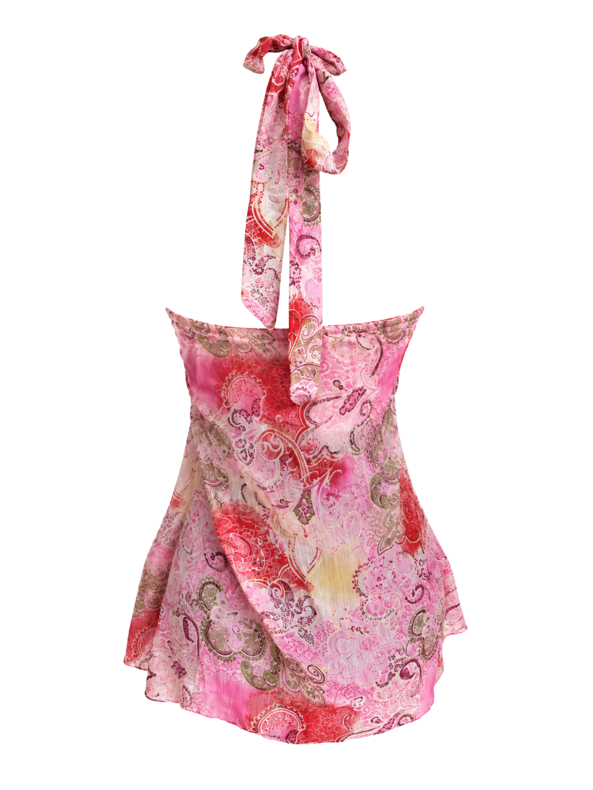 Paisley Beaded Halter Camisole Top