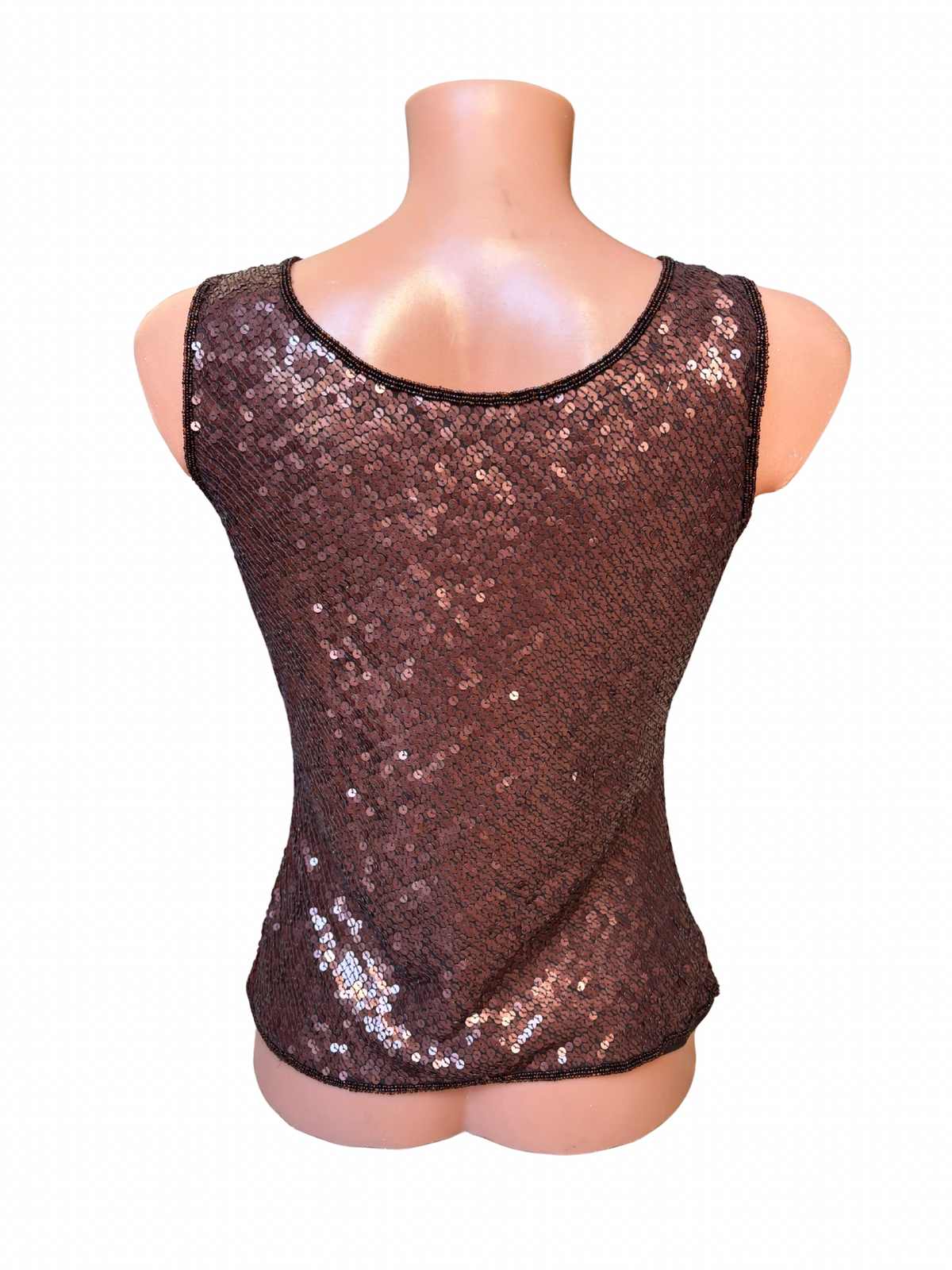 Silk Sequined Multi Way Tie Top