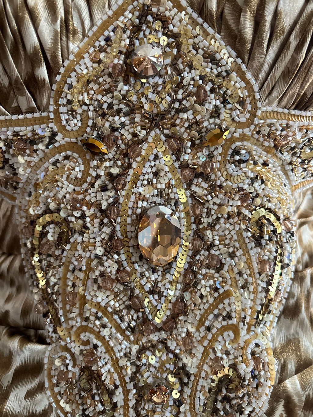 Beaded Leopard Luxury Dress