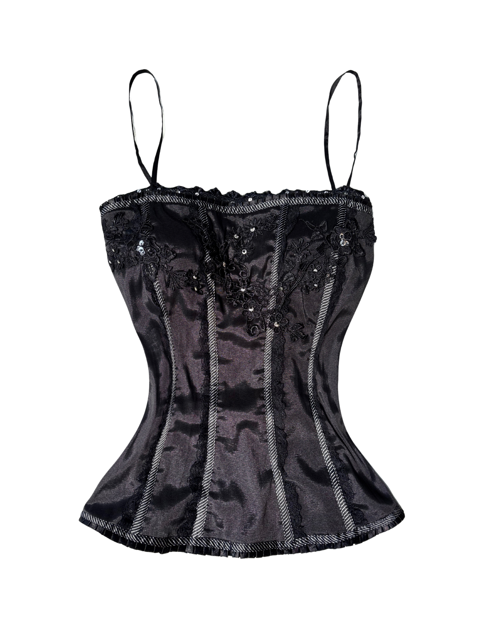 Midnight Bloom Corset Top
