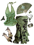 Green Orchid Set