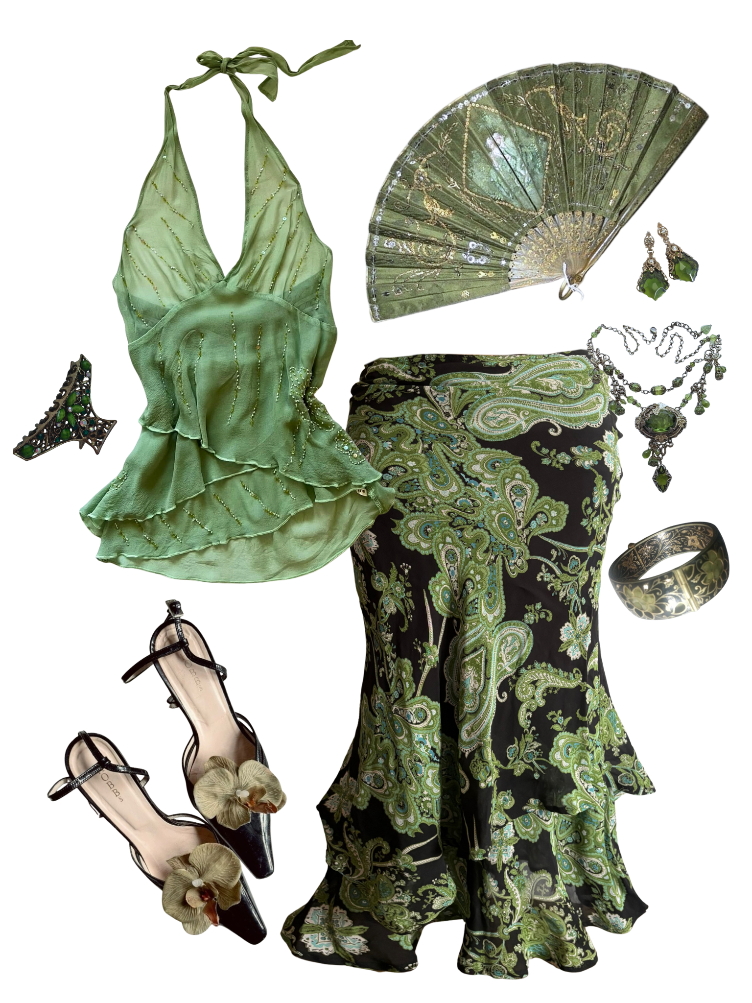 Green Orchid Set