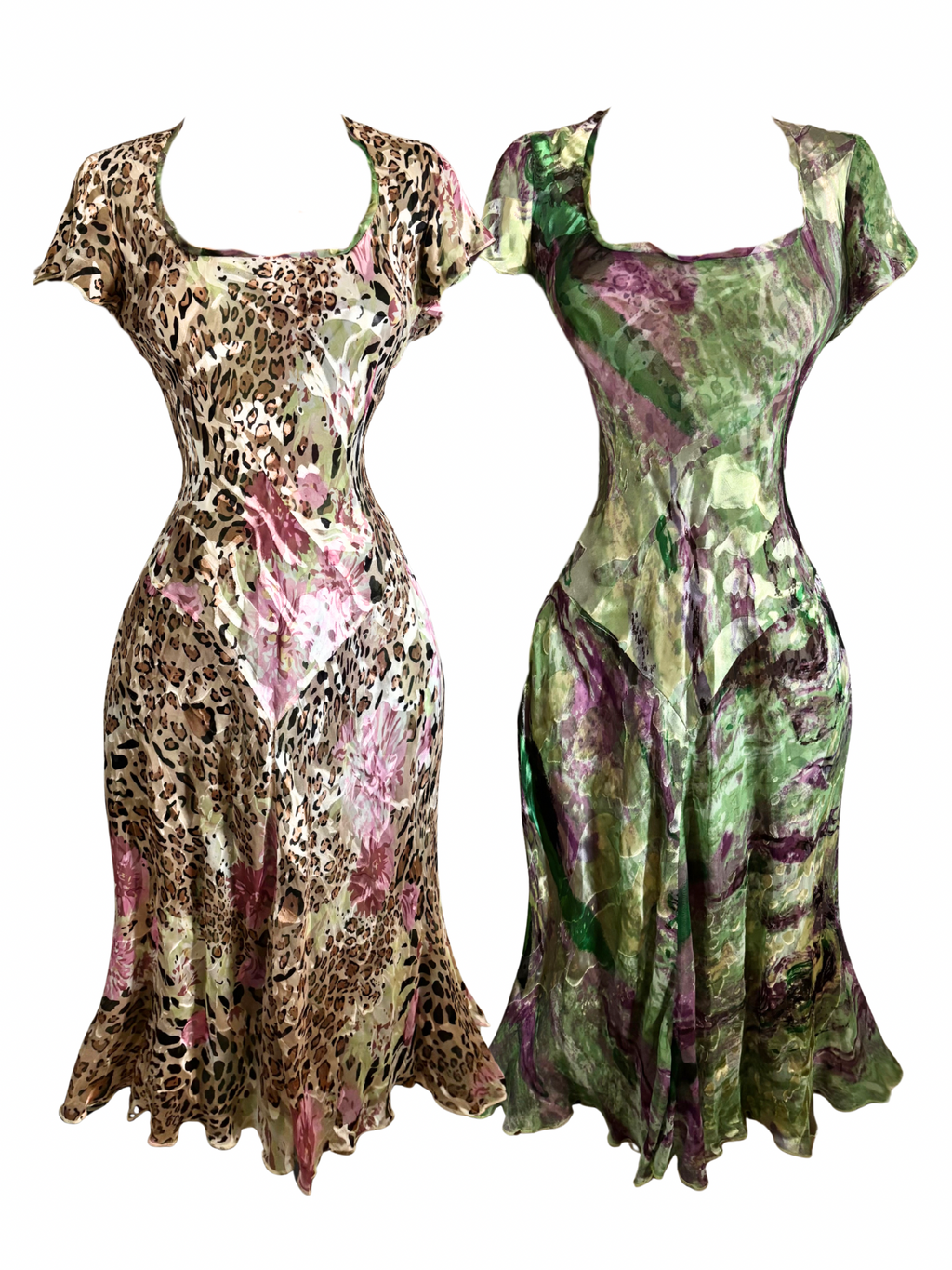 Wild Floral Reversible Silk Dress