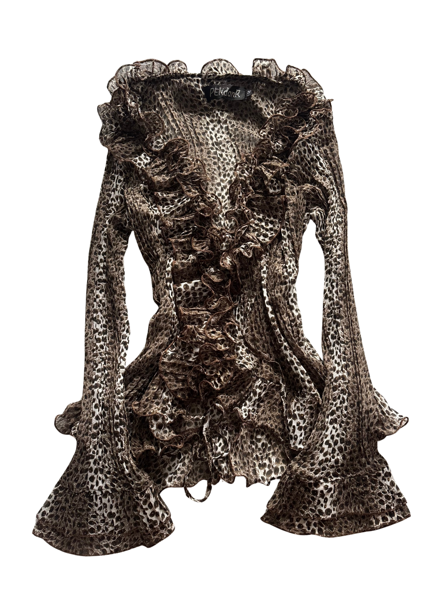 Wild Leopart Flared Longsleeve